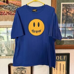 NWOT RARE Drew House Mascot Logo Blue T-shirt Men’s Size XL‎ Made in USA